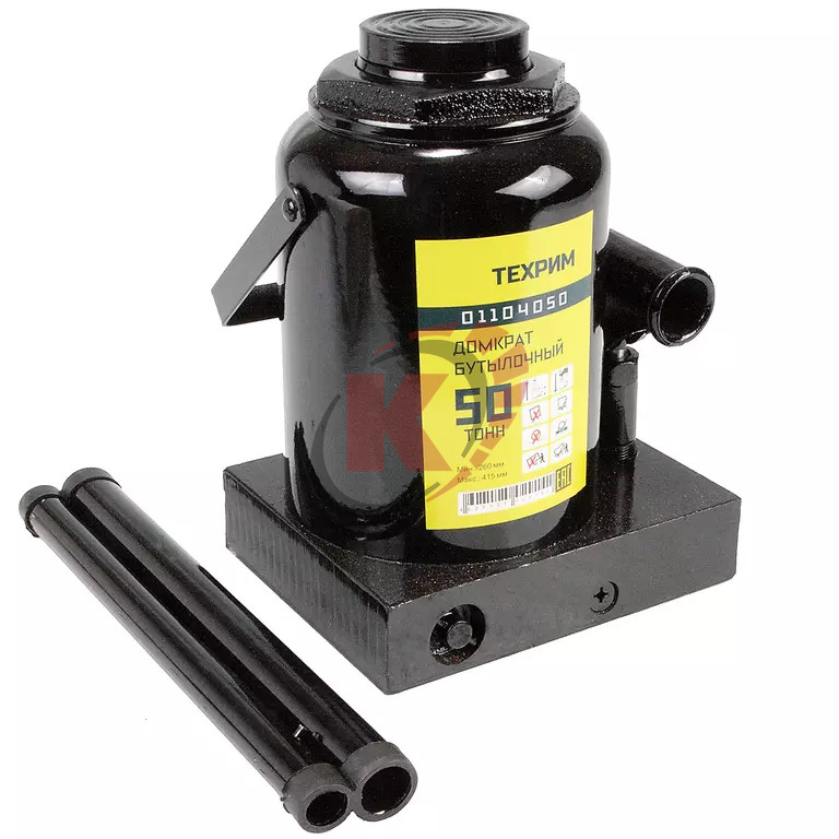 Домкрат бутылочный 50 т H=255-405 мм (01104050) Техрим