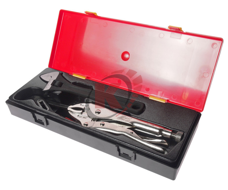 Набор ручные тиски, переставные клещи, разводной ключ (JTC-K5031)