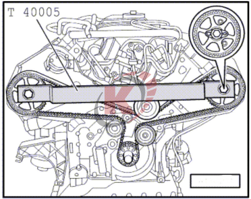 Установочная планка для валов VAG V8 (ATA-0451) Licota