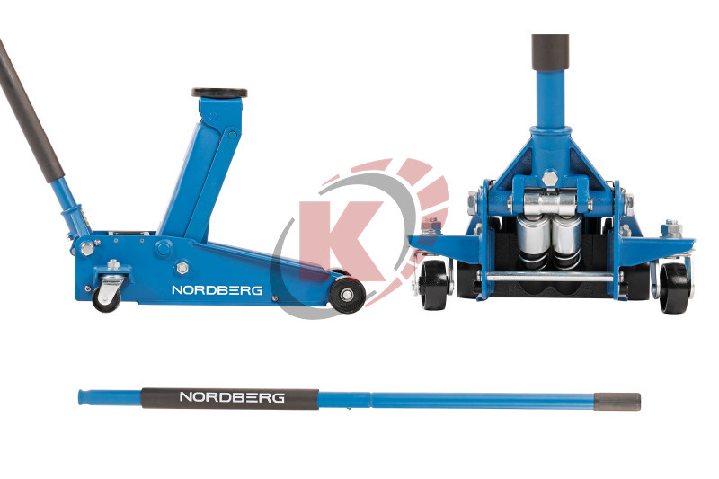 Домкрат подкатной 3т H=133-465мм (N3203) Nordberg