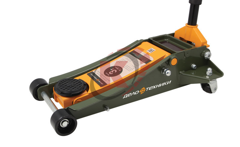 Домкрат подкатной 3т H=85-500мм двухплунжерный (904433) ДТ