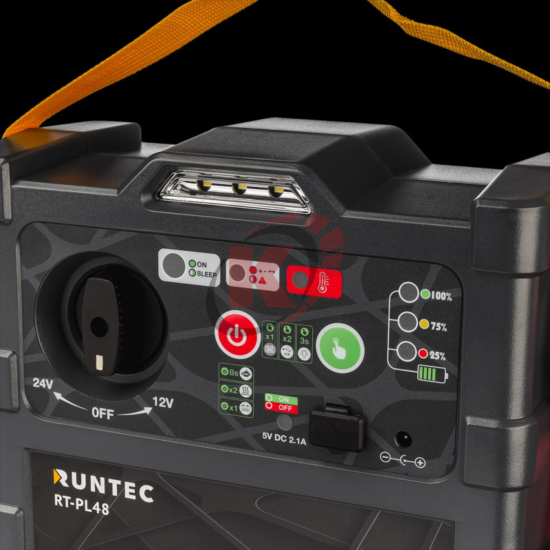 Устройство пусковое Pulse 48 (48000мАч) 12/24В, 2400/1600A (RT-PL48) Runtec