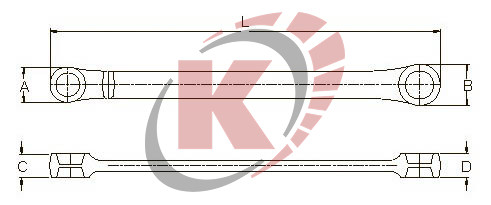 Ключ текстурный Е-профиль Е7 х Е11 (AWT-EAF0711) Licota