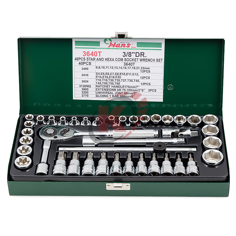 Набор инструментов 3/8" 40пр. (3640T) Hans