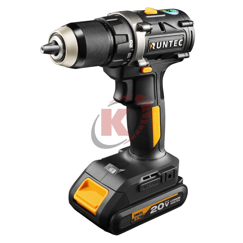 Дрель-шуруповерт аккум. 20В, 55Нм, 2х2Ач (RT-ID221) Runtec