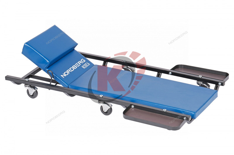Лежак подкатной с подъемным подголовником и магнитными лотками (N30C6) Nordberg