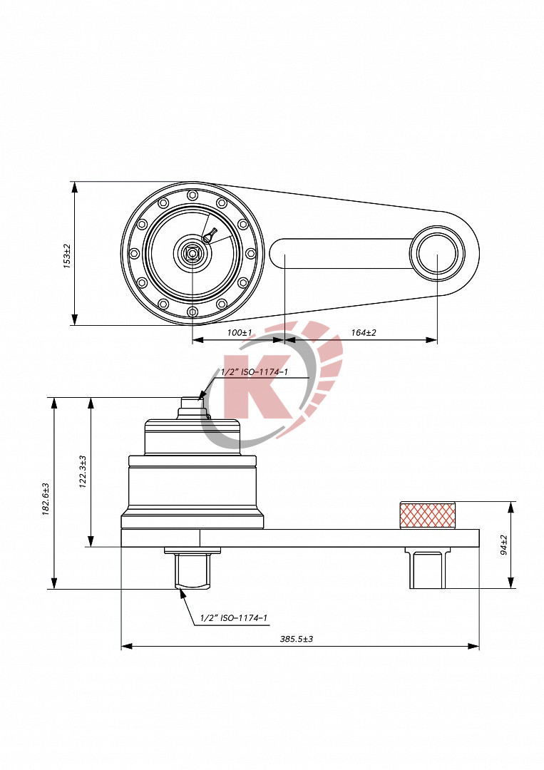 Усилит. крут. момента 1:16.8 1/2" х 1-1/2" 6000 Нм (AQMT-PN49600) Licota