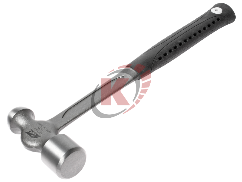 Молоток 1200г с обрезиненной ручкой круглый боек рихтовочный (JTC-3408)