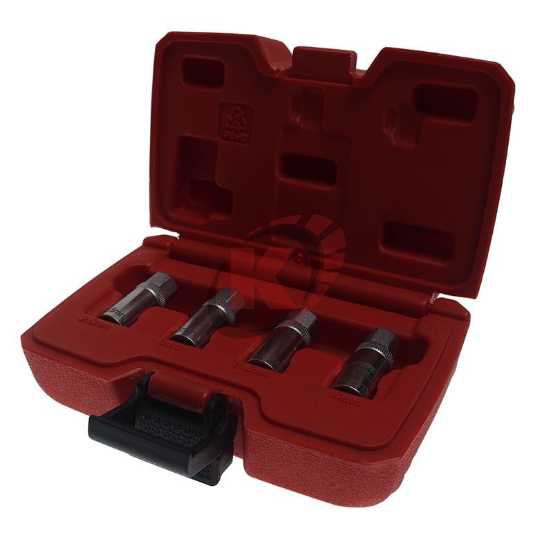 Набор шпильковертов 2.5, 3.0, 3.5, 4.0 мм, возм. прим. для повреждённых свечей накаливания 4 шт. (JT