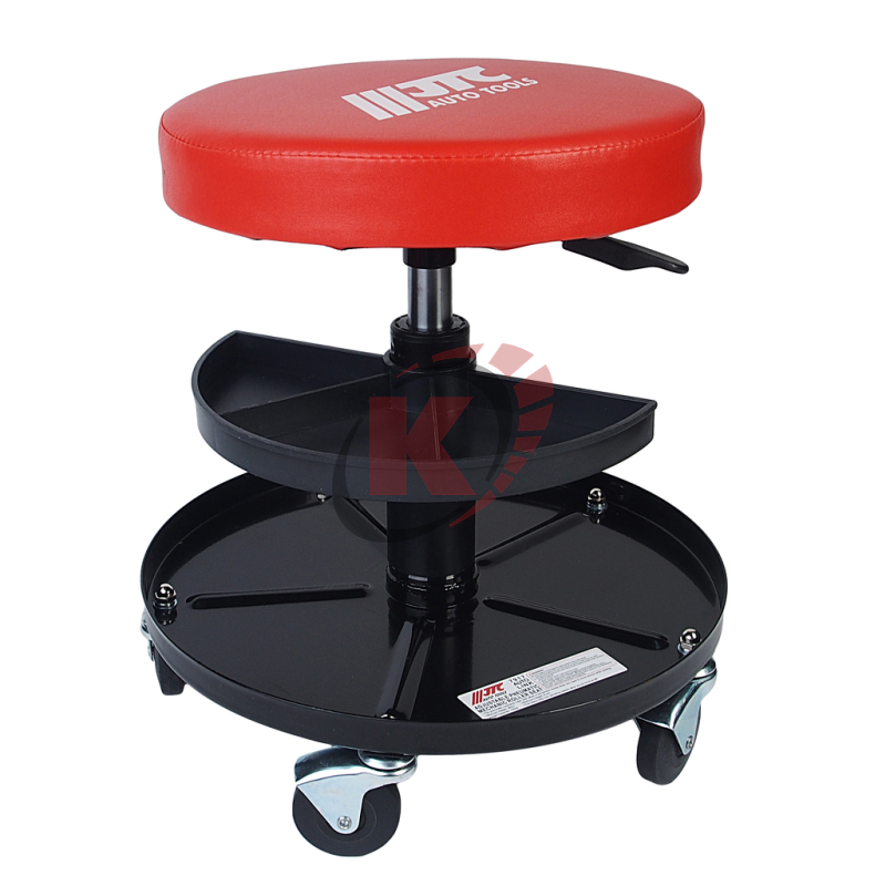 Передвижное сиденье на колёсиках с пневмомеханическим приводом груз-ть до 120 кг, круглое (JTC-7917)