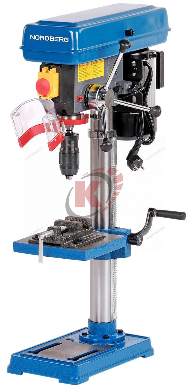 Станок сверлильный 450Вт, 16мм, 12 скоростей, тиски (ND1651) Nordberg