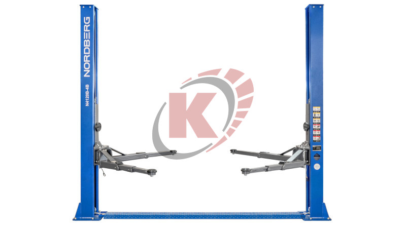 Подъемник двухстоечный 4т, с нижней синхронизацией 380В синий (N4120B-4B_3+2_380) Nordberg