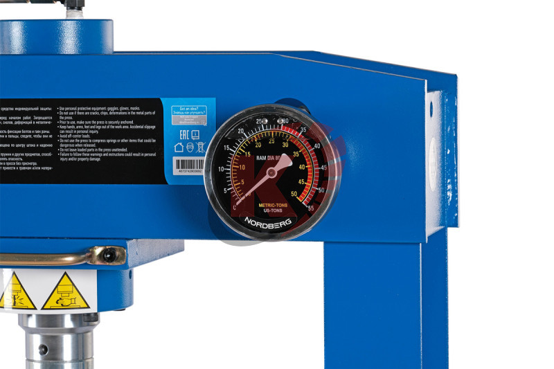 Пресс гидравлический напольный 30т (N3630A) с пневмоприводом Nordberg