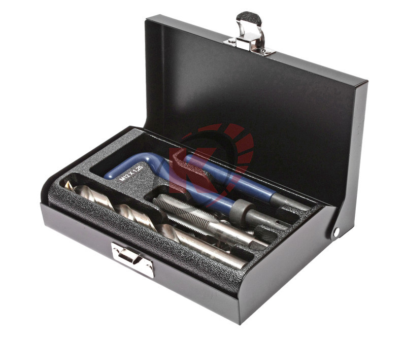 Набор для восстановления резьбы вставки M12x1.25 L=16.3мм, 10шт 14 предметов (JTC-4785)