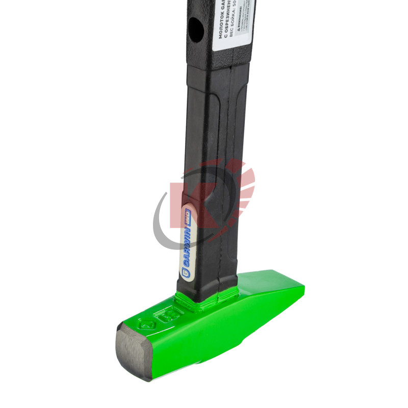 Молоток 500г с обрезиненной ручкой квадратный боек (711200-500) Garwin