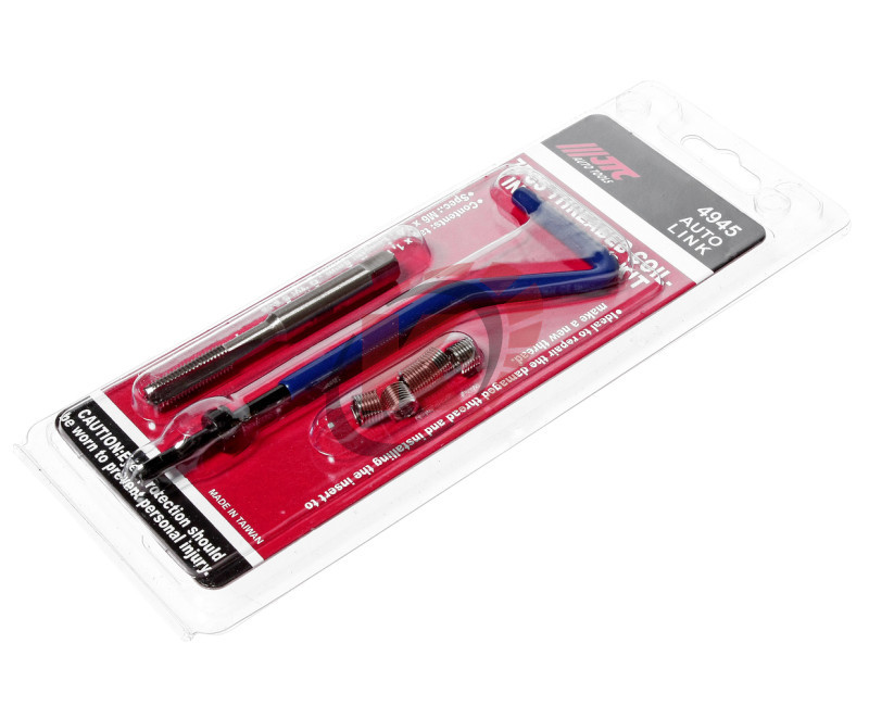 Набор для восстановления резьбы вставки M6x1.00 L=8мм, 5шт 7 предметов (JTC-4945)