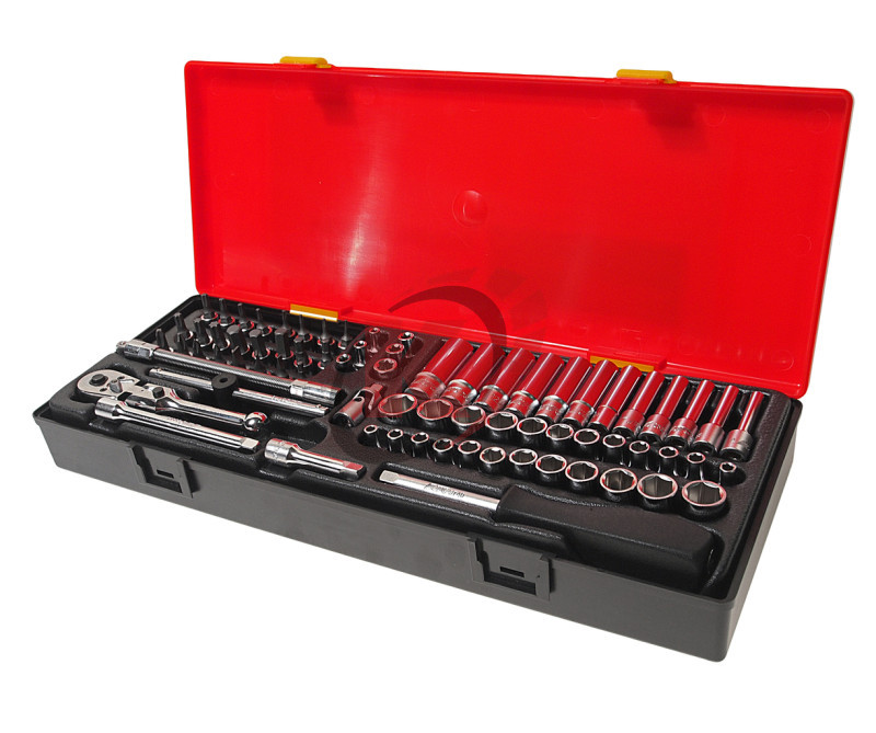 Набор головок 1/4" комбинированный в кейсе 73 предмета (JTC-K2733)