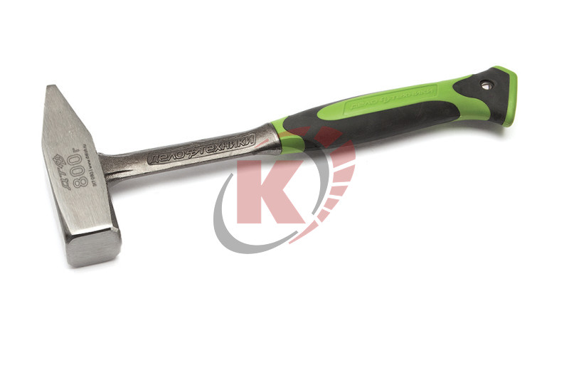Молоток 800г с обрезиненной ручкой квадратный боек цельнокованный (317080) ДТ
