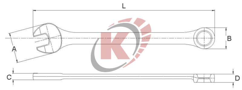 Ключ гаечный комбинир. 20х20 (AWT-ERS20) Licota