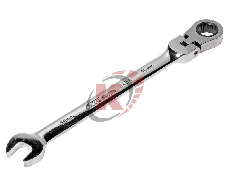 Ключ гаечный комбинир. 10х10 трещоточный шарнирный (JTC-3450)