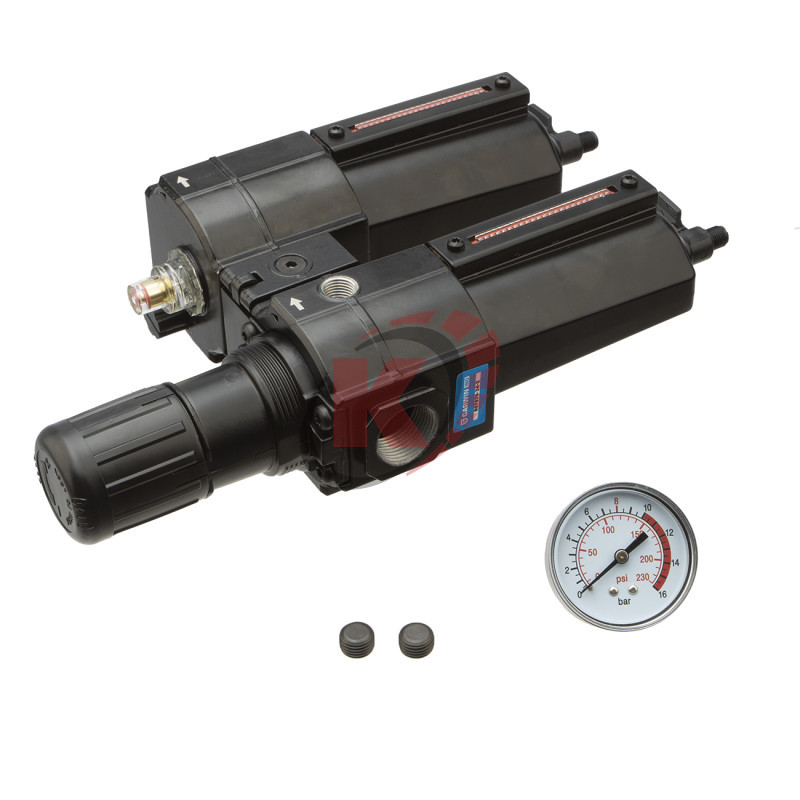 Фильтр с редуктором манометром и лубрикатором 3/4" 5мкм 16бар (807670-34-5) Garwin