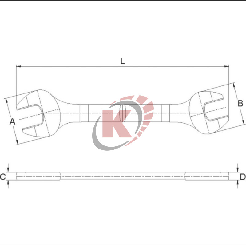 Ключ рожковый 32х36 (AWT-EDS3236) Licota
