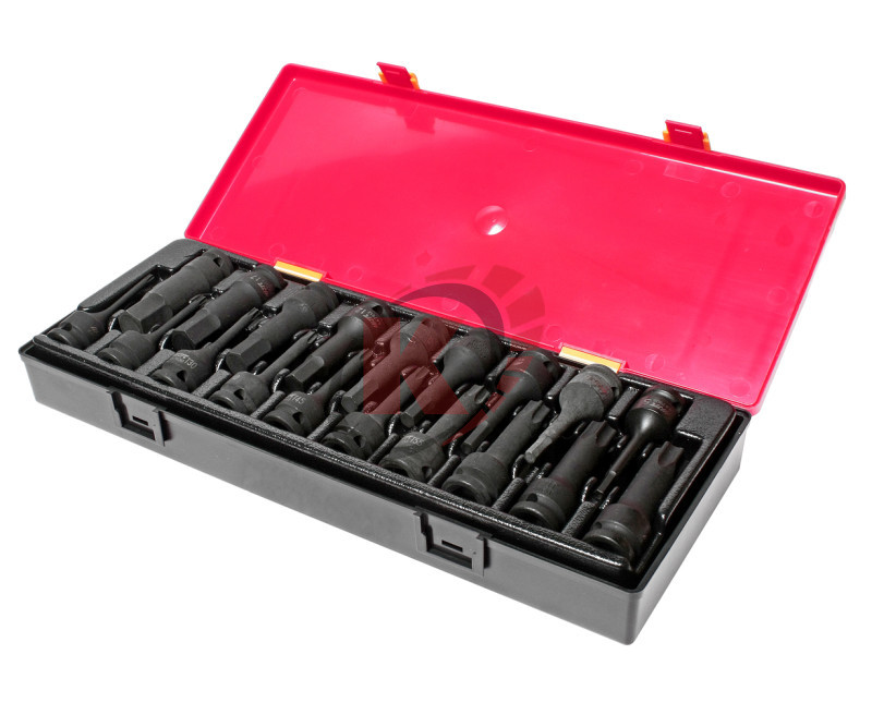 Набор головок ударных TORX, HEX 1/2" в кейсе 19шт (JTC-K4191)