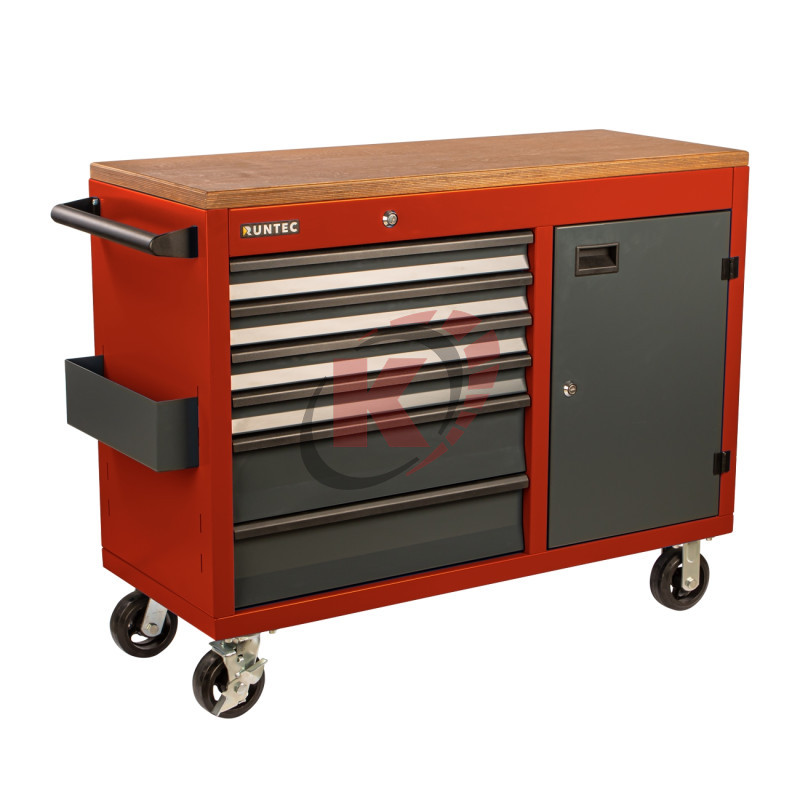 Тележка инструментальная 6 полок красная верстак 1155*465 мм (RTVIND-6R) Industrial Runtec