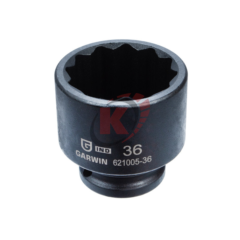 Головка торцевая 12гр. 1/2" S=36мм L=38мм ударная (621005-36) Garwin