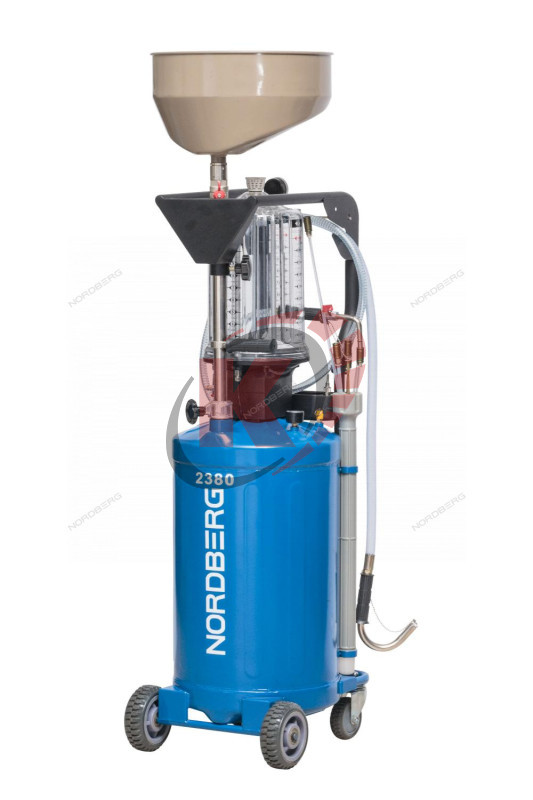 Установка для замены масла 80л вакуум+самотек+колба (2380B) Nordberg