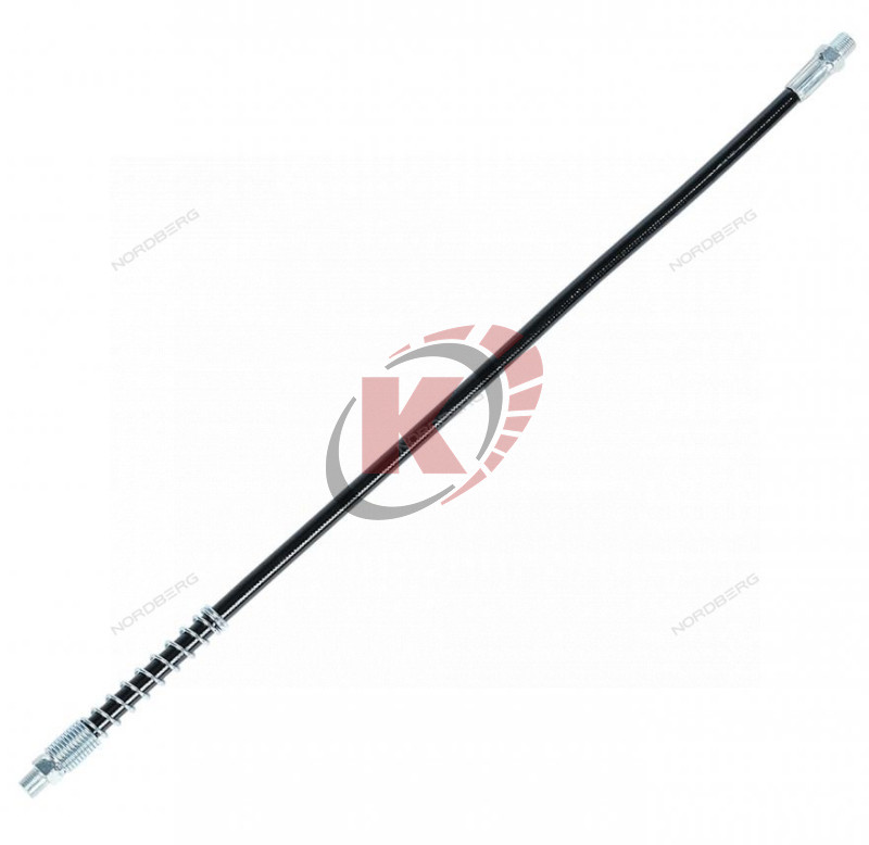 Шланг усиленный с пружиной для плунжерного шприца, L=450 мм (NO9318) Nordberg