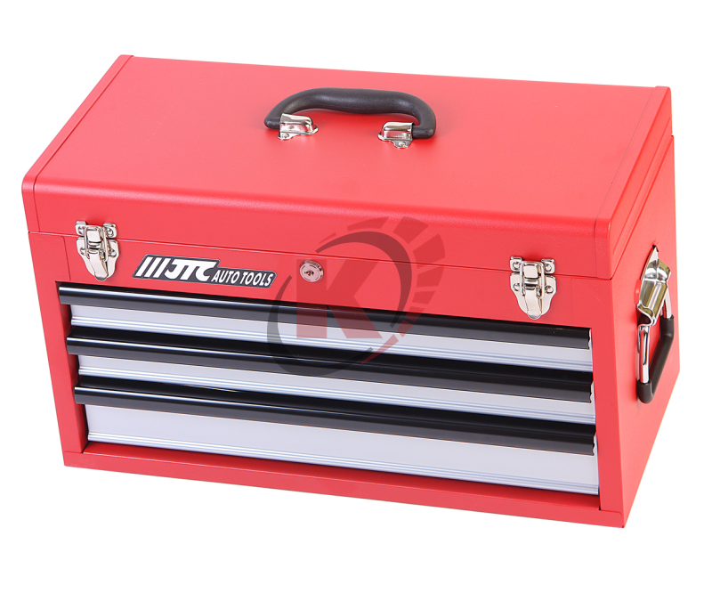 Набор инструментов в переносном инструментальном ящике 3 лотка 66 предметов (JTC-B066)