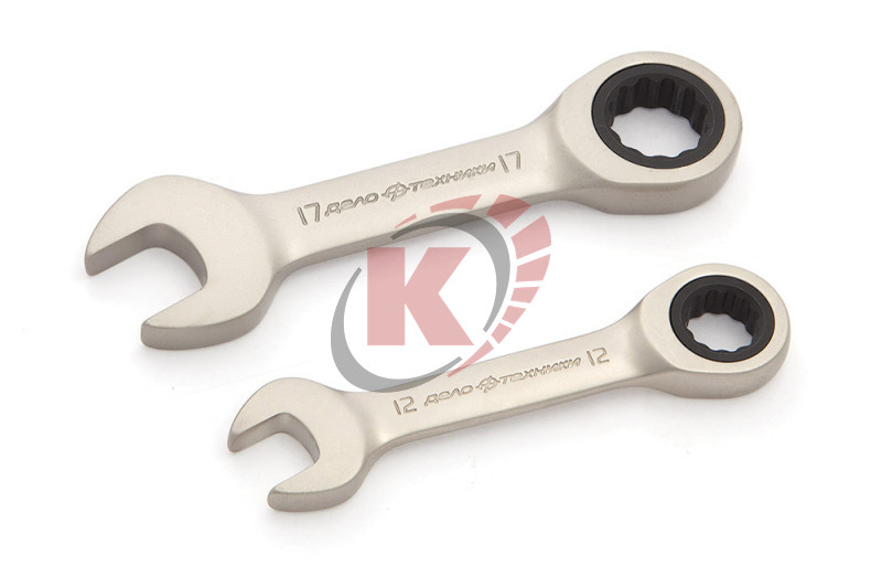 Ключ гаечный комбинир. 15х15 трещоточный короткий (515615) ДТ