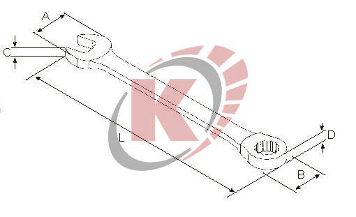 Ключ гаечный комбинир. 9х9 трещоточный (ARW-11M09) Licota