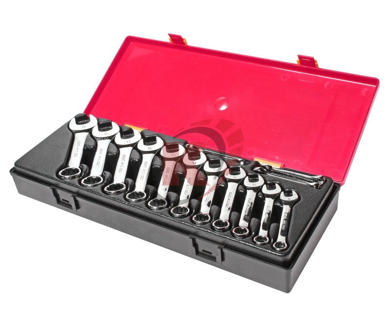 Набор ключей комбинированных укороченных 6-19мм в кейсе 14шт (JTC-K6143)
