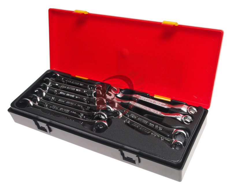 Набор ключей разрезных с зеркальной полировкой в кейсе 10шт (JTC-K6101)