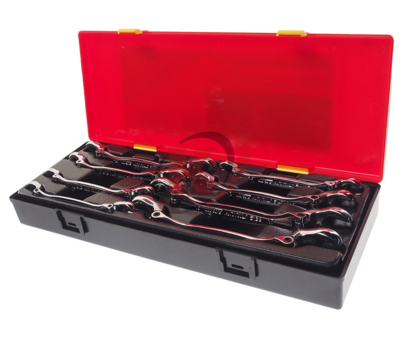 Набор ключей разрезных с шарниром 8 предметов (JTC-K6086)