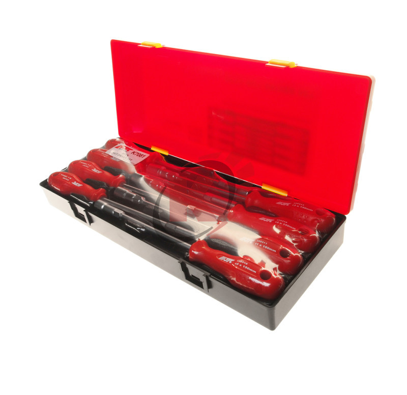 Набор отверток с торцевой головкой 6,7,8,9,10,11,12,13 мм в кейсе 8 предметов (JTC-K7081)