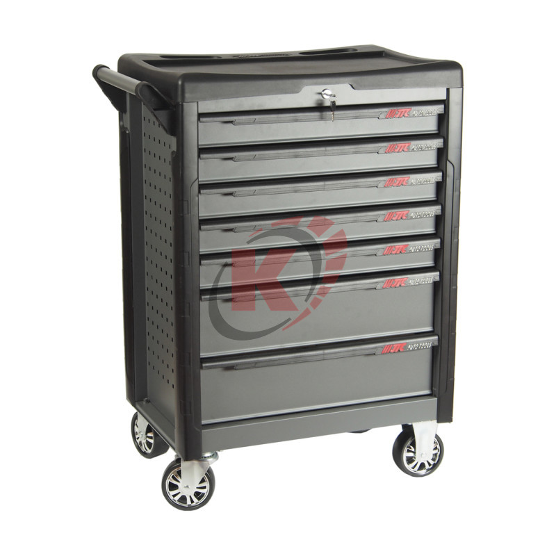 Тележка инструментальная 7 секций, серая на колесах (JTC-5021C)