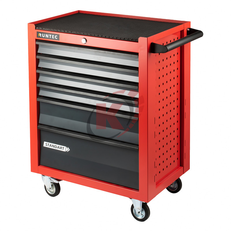 Тележка инструментальная 6 полок красная (RTSTD-6R) Standart Runtec