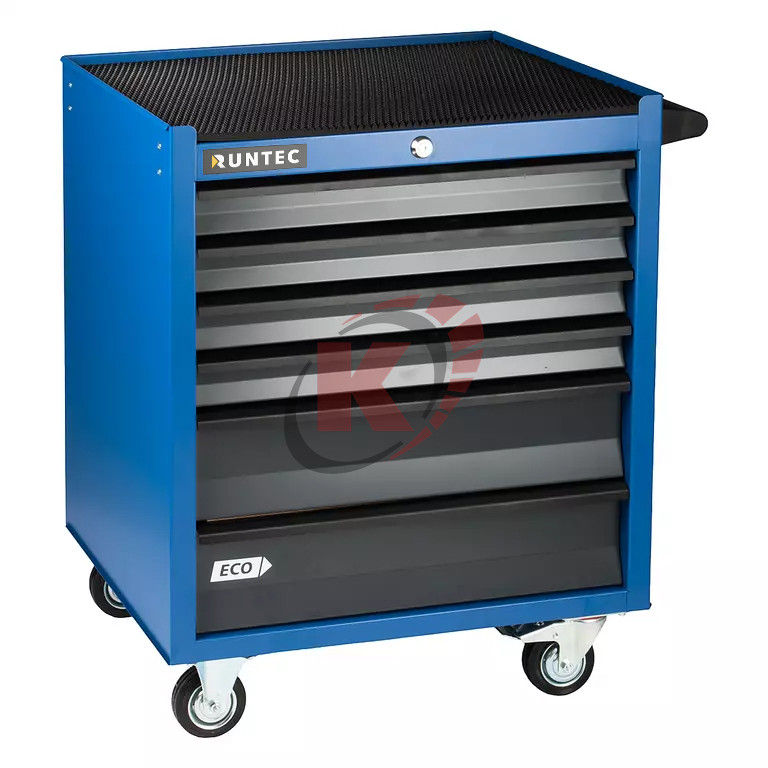 Тележка инструментальная 6 полочная синяя (RTEC-6B) ECO Runtec