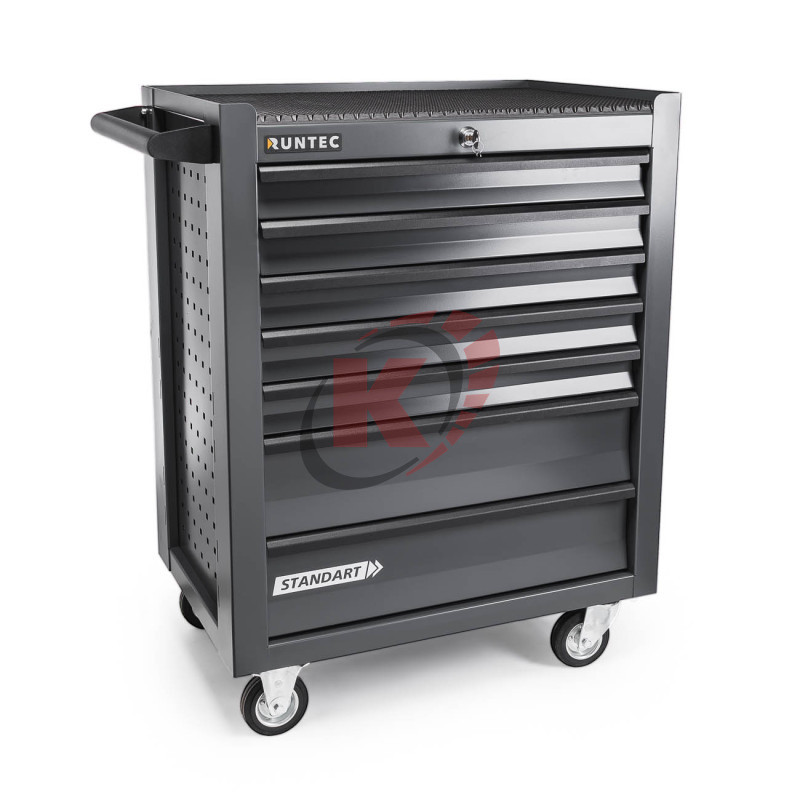 Тележка инструментальная 7 полок (RTSTD-7G) Standart серая Runtec
