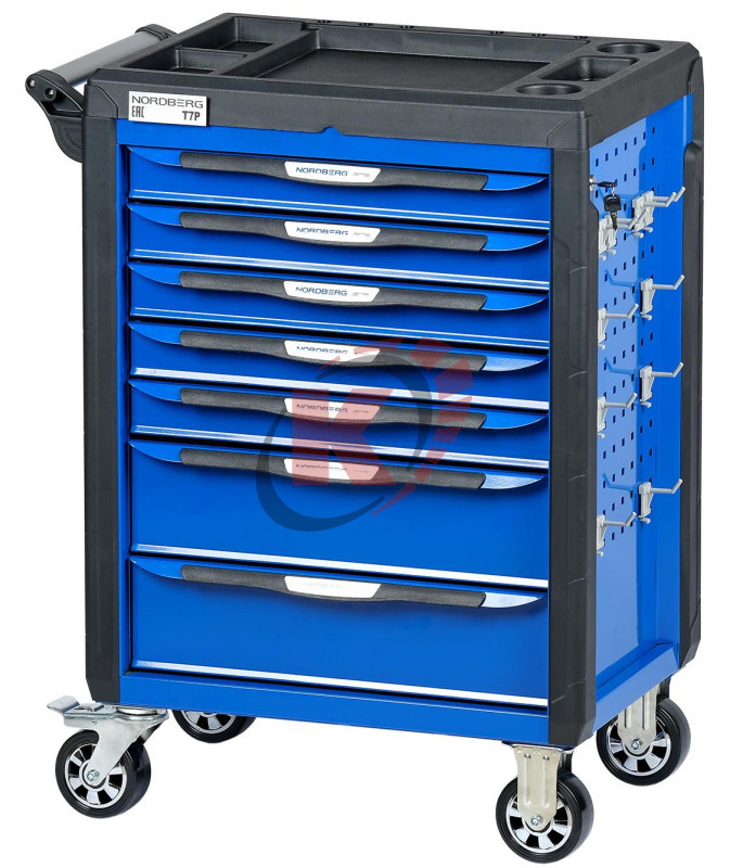 Тележка инструментальная 7 полок (T7P(B)) синяя Nordberg