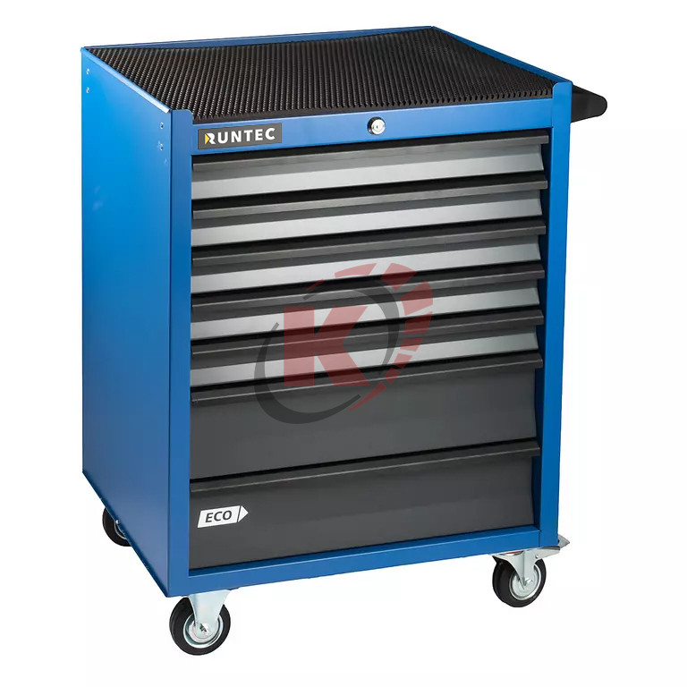 Тележка инструментальная 7 полочная (RTEC-7B) ECO синяя Runtec