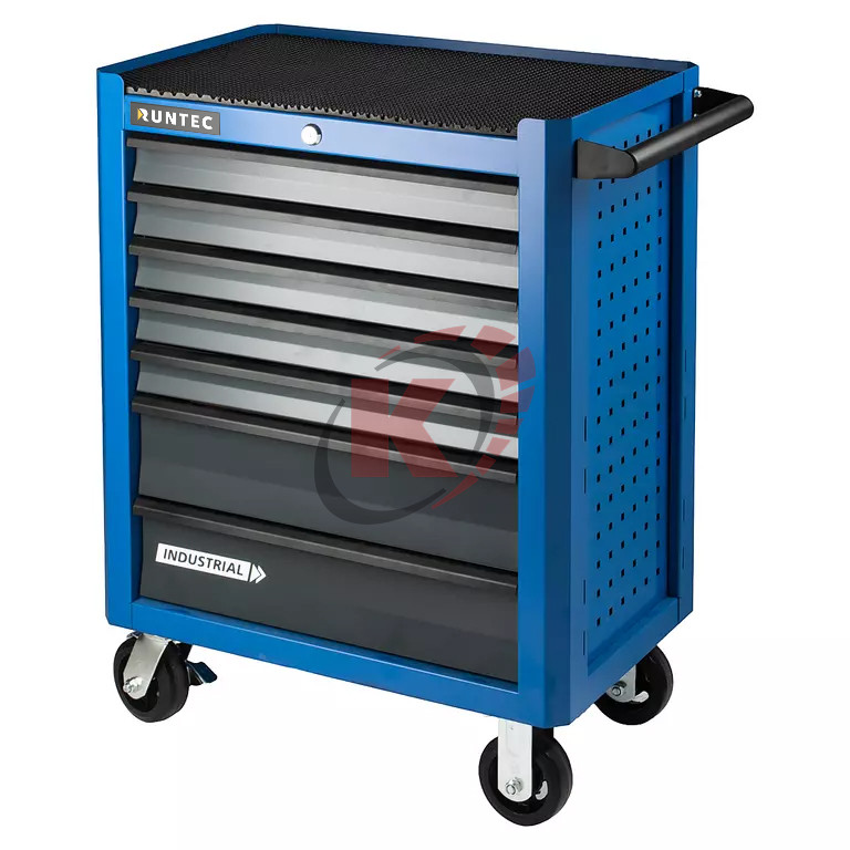 Тележка инструментальная серии Industrial 7 полочная синяя (RTIND-7B) Runtec