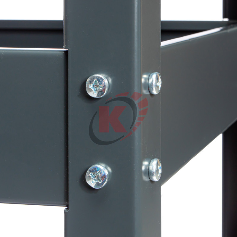 Тележка с тремя открытыми полками серая (RT-3G) Runtec