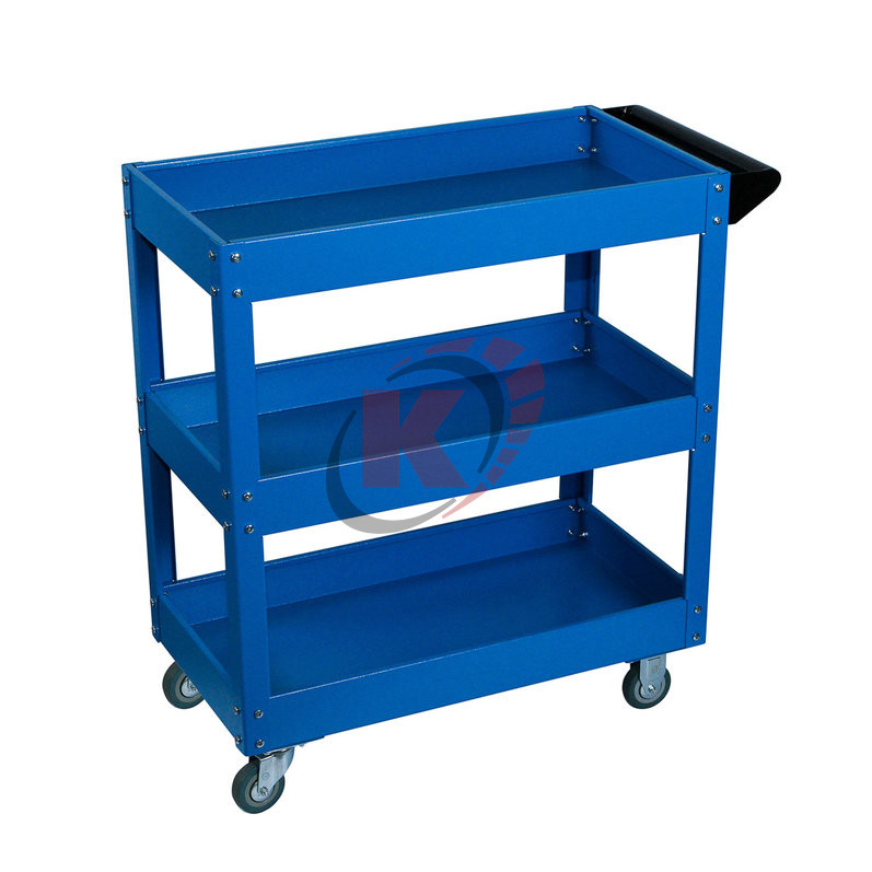 Тележка с тремя открытыми полками синяя (001060-5015) Garwin