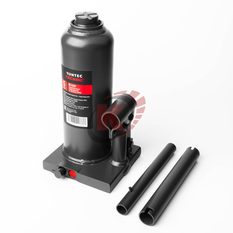 Домкрат бутылочный 5т H=220-420мм (RT-VJ5T) Runtec