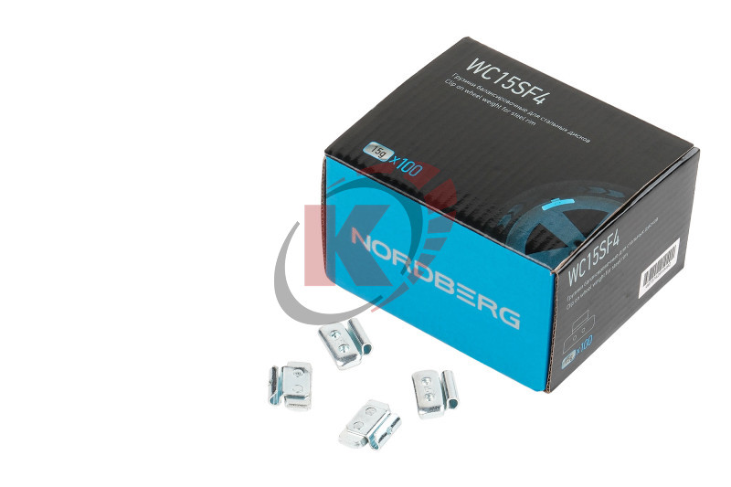 Грузик балансировочный для штамповоных дисков, 15г, 100шт (WC15SF4) Nordberg