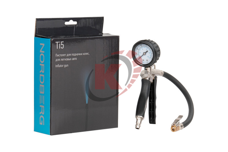 Пистолет для подкачки шин с манометром 10 bar (Ti5) ECO Nordberg